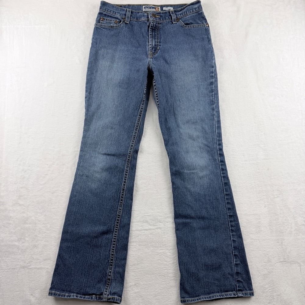 Old Navy Boot-Cut Jeans Blue Just Below Waist Size 10 Regular